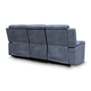 The Xanadu Dual Motor Electric Chaise Lounge - Light Grey Rhino Suede available to purchase from Warehouse Furniture Clearance at our next sale event.