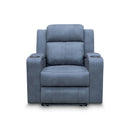 The Xanadu Single Dual Motor Dual Motor Electric Recliner - Light Grey Rhino Suede available to purchase from Warehouse Furniture Clearance at our next sale event.