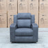 The Xanadu Single Dual Motor Dual Motor Electric Recliner - Light Grey Rhino Suede