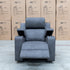 The Xanadu Single Dual Motor Dual Motor Electric Recliner - Light Grey Rhino Suede