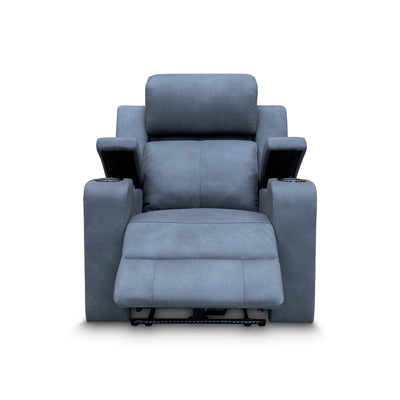 The Xanadu Single Dual Motor Dual Motor Electric Recliner - Light Grey Rhino Suede available to purchase from Warehouse Furniture Clearance at our next sale event.