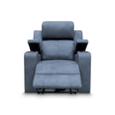 The Xanadu Single Dual Motor Dual Motor Electric Recliner - Light Grey Rhino Suede available to purchase from Warehouse Furniture Clearance at our next sale event.