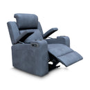 The Xanadu Single Dual Motor Dual Motor Electric Recliner - Light Grey Rhino Suede - Available After 15th November available to purchase from Warehouse Furniture Clearance at our next sale event.