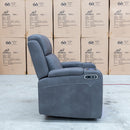 The Xanadu Single Dual Motor Dual Motor Electric Recliner - Light Grey Rhino Suede available to purchase from Warehouse Furniture Clearance at our next sale event.