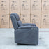 The Xanadu Single Dual Motor Dual Motor Electric Recliner - Light Grey Rhino Suede