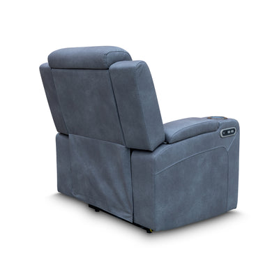 The Xanadu Single Dual Motor Dual Motor Electric Recliner - Light Grey Rhino Suede - Available After 15th November available to purchase from Warehouse Furniture Clearance at our next sale event.