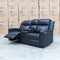 The Xanadu Two Seater Dual Motor Electric Recliner Theatre - Black Leather available to purchase from Warehouse Furniture Clearance at our next sale event.