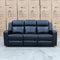 The Xanadu Three Seater Dual Motor Electric Recliner Lounge - Black Leather available to purchase from Warehouse Furniture Clearance at our next sale event.