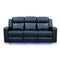 The Xanadu Three Seater Dual Motor Electric Recliner Lounge - Black Leather available to purchase from Warehouse Furniture Clearance at our next sale event.