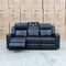 The Xanadu Three Seater Dual Motor Electric Recliner Lounge - Black Leather available to purchase from Warehouse Furniture Clearance at our next sale event.