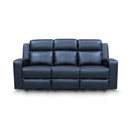 The Xanadu Three Seater Dual Motor Electric Recliner Lounge - Black Leather - Available After 6th November available to purchase from Warehouse Furniture Clearance at our next sale event.