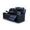The Xanadu Three Seater Dual Motor Electric Recliner Lounge - Black Leather - Available After 6th November available to purchase from Warehouse Furniture Clearance at our next sale event.