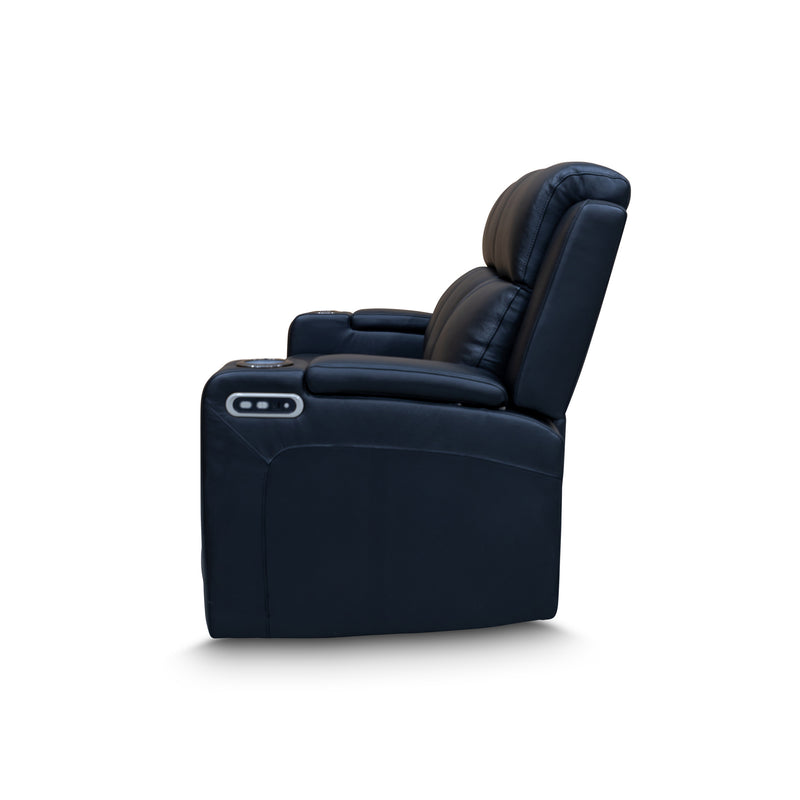 The Xanadu Three Seater Dual Motor Electric Recliner Lounge - Black Leather available to purchase from Warehouse Furniture Clearance at our next sale event.