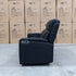 The Xanadu Three Seater Dual Motor Electric Recliner Lounge - Black Leather