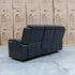 The Xanadu Three Seater Dual Motor Electric Recliner Lounge - Black Leather