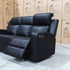 The Xanadu Three Seater Dual Motor Electric Recliner Lounge - Black Leather