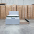 The York King Single Fabric Trundle Bed - Grey (Reversible Trundle)