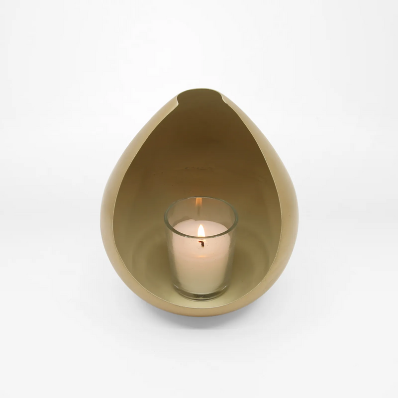 The Rayell Zyaire Large Tealight Holder - Gold - SNJ22  - Available Instore Only available to purchase from Warehouse Furniture Clearance at our next sale event.