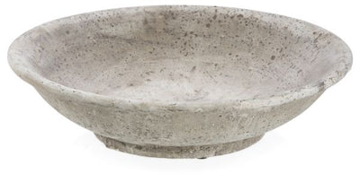The Luna Round Cement Deco Bowl - Grey - CF226 - Available In-Store Only available to purchase from Warehouse Furniture Clearance at our next sale event.