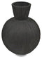 The Noir Round Décor Vase Small Cement - Black - CF287 - Available In-Store Only available to purchase from Warehouse Furniture Clearance at our next sale event.