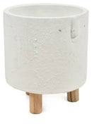 Sara Ceramic Face planter on Legs Large  - White - CF297 - Available In-Store Only