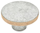 The Byron Jute Border Cake Stand - Silver/Natrural - GF75 - Available In-Store Only available to purchase from Warehouse Furniture Clearance at our next sale event.