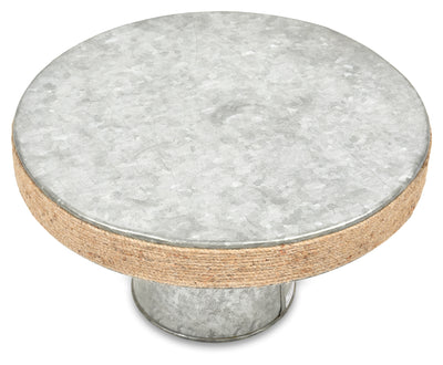 The Byron Jute Border Cake Stand - Silver/Natrural - GF75 - Available In-Store Only available to purchase from Warehouse Furniture Clearance at our next sale event.