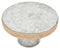 The Byron Jute Border Cake Stand - Silver/Natrural - GF75 - Available In-Store Only available to purchase from Warehouse Furniture Clearance at our next sale event.