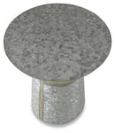 The Austin Galvanized Iron Side Table - Silver - GF77 - Available In-Store Only available to purchase from Warehouse Furniture Clearance at our next sale event.