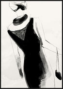 The Abstract Woman Wall Art - Black/Black & White - HE47 - Available In-Store Only available to purchase from Warehouse Furniture Clearance at our next sale event.