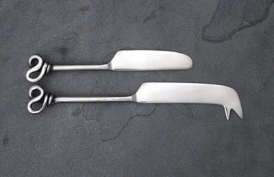 The S/Steel Pate & Cheese Knife Set - Silver - HN9022 - Available In-Store Only available to purchase from Warehouse Furniture Clearance at our next sale event.