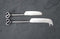 The S/Steel Pate & Cheese Knife Set - Silver - HN9022 - Available In-Store Only available to purchase from Warehouse Furniture Clearance at our next sale event.