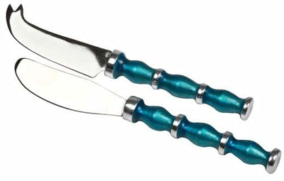 The Aqua Pate/Cheese Knife S/2 - Aqua - HN9169 - Available In-Store Only available to purchase from Warehouse Furniture Clearance at our next sale event.