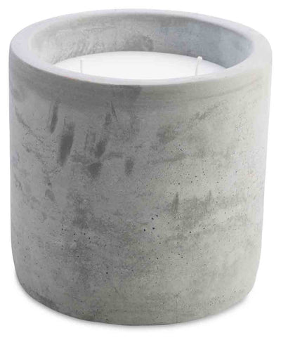 The 2 wick Cement Candle Holder with Lid and Wax Large - Grey - HZ1042 - Available In-Store Only available to purchase from Warehouse Furniture Clearance at our next sale event.