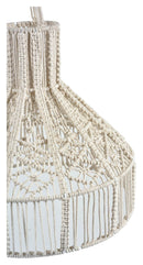 The Ballina Macrame Round Pendant Light - Cream - IP01 - Available In-Store Only available to purchase from Warehouse Furniture Clearance at our next sale event.