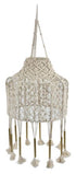 The Noosa Macrame Round Pendant Light with Tassels - Cream - IP02 - Available In-Store Only