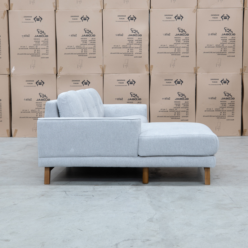 The Khloe Three Seat Chaise Lounge LHF - Whisper
