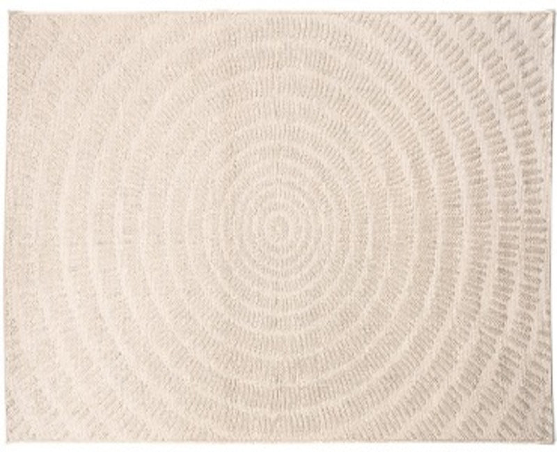 The St Tropez Indoor/Outdoor Polypropylene Jersey Spiral Rug - Cream - MC02-7 - Available In-Store Only available to purchase from Warehouse Furniture Clearance at our next sale event.