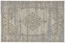 The St Tropez Indoor/Outdoor Polypropylene Jaipur Medallion Rug - Cream/Blue - MC15-6 - Available In-Store Only available to purchase from Warehouse Furniture Clearance at our next sale event.