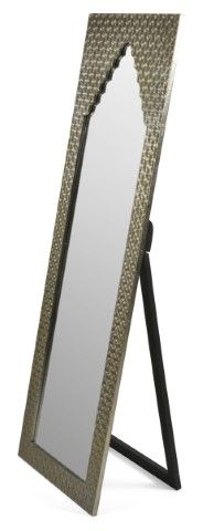 The Kasbah Full Length Mirror with Folding Stand - Silver - MM09 - Available In-Store Only available to purchase from Warehouse Furniture Clearance at our next sale event.