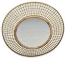 The Round 90cm Bamboo Mirror - Natural - MO03 - Available In-Store Only available to purchase from Warehouse Furniture Clearance at our next sale event.