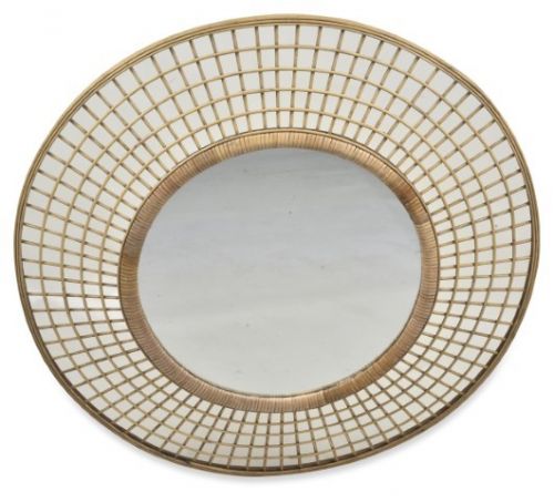 The Round 90cm Bamboo Mirror - Natural - MO03 - Available In-Store Only available to purchase from Warehouse Furniture Clearance at our next sale event.