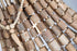The Iron and Wood Beaded Chandelier Large - Grey/Natural - MS09 - Available In-Store Only