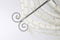 The Iron and Wood Beaded Chandelier Medium - Grey/White - MS12 - Available In-Store Only available to purchase from Warehouse Furniture Clearance at our next sale event.
