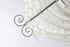 The Iron and Wood Beaded Chandelier Medium - Grey/White - MS12 - Available In-Store Only