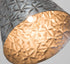 The Aluminium Merakesh ConeEmbossed Pendant Light - Antique Zinc - OS05 - Available In-Store Only