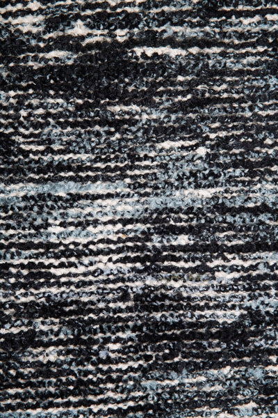 The Rug Hand Knotted Distressed Sari - Black/White - REXDSBW7 - Available In-Store Only available to purchase from Warehouse Furniture Clearance at our next sale event.