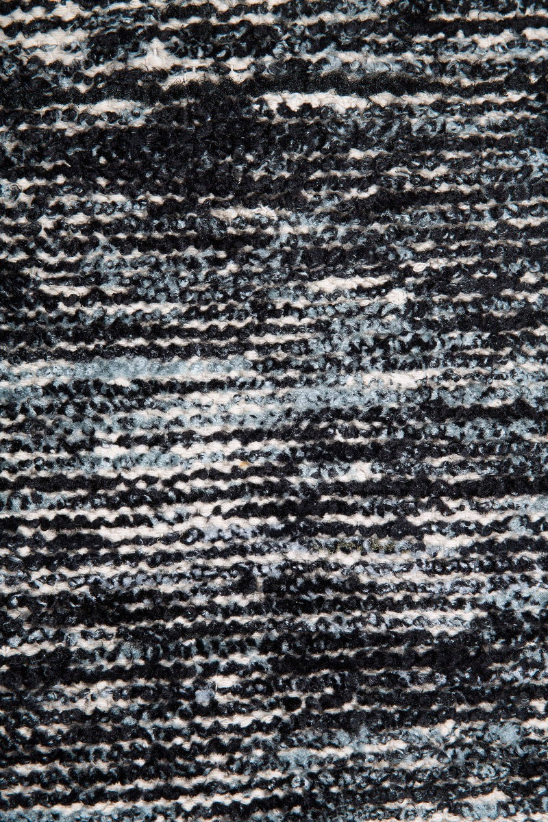 The Rug Hand Knotted Distressed Sari - Black/White - REXDSBW7 - Available In-Store Only available to purchase from Warehouse Furniture Clearance at our next sale event.
