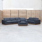 The Subiaco 3.5 Seat Sofa - Charcoal available to purchase from Warehouse Furniture Clearance at our next sale event.