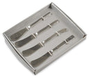 The Set of 4 Assorted Stainless Steel Pate Knives - Silver - WR08 - Available In-Store Only available to purchase from Warehouse Furniture Clearance at our next sale event.